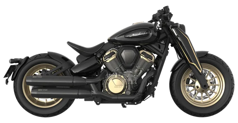 BENDA Napoleonbob 500 in Phantom Black · Gold Wheels